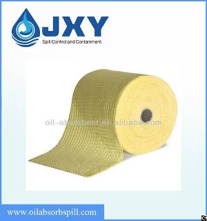 chemical spill cleanup absorbent roll