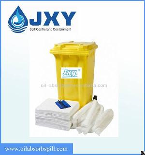 Oil Onlywhite Two Hundred And Forty Litres Mobile Bin Spill Kit