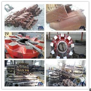 wear resistant machinery spare gear shaft liner crusher grinder e