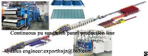 pu pir sandwich panel line