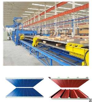 discontinuous pu wall panel line