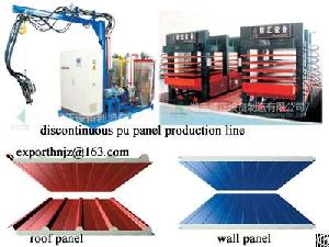 pu sandwich wall roof panel machine line