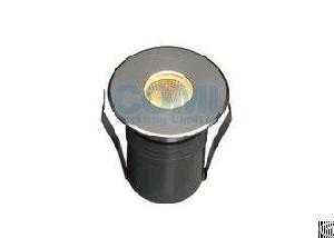 Mini Type 1 5w Cob Led Inground Light Round Front Ring Install By Mounting Sleeve