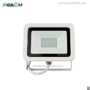 30w Led Flood Light, White Housing, Nice Appreance, Super Slim Design, Driverless, Home, Hotel Use