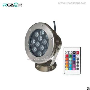 led underwater light 12w power 960lm 25degree rgb ip68 waterproof 150mm