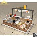 modern shopping mall wooden food kiosk supplier