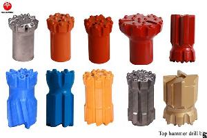 Mining / Rock Drilling Tools Top Hammer Drill Bits, Threaded Retract Button Bits