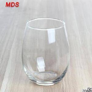 clear layer logo 580ml egg drinking juice glass