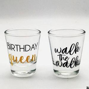 50ml 2oz Custom Printed Decal Sublimation Shot Glass