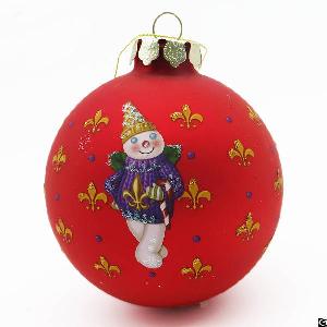 glitter glass christmas tree ornament