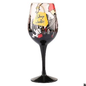 personalized factory themed stem wine glass