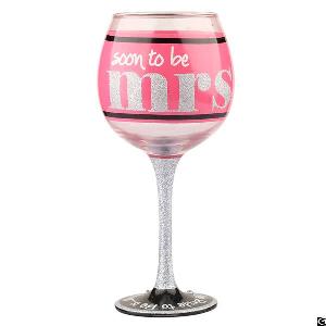 Soon To Be Mrs Wedding Decorative Themed Wine Glass Wholesale