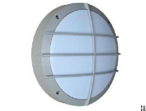 20w Bulkhead Wall Light Round Shape Grey Housing With Grill Aluminum Housing Powering Coating Ip65