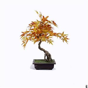 silk potted maple tree