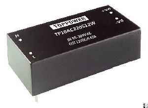 Tp07ac220s12w 7w 4kvac Isolation 12vdc Output Ac / Dc Converters