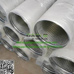 Sus 304, 316l, Wedge Screen Filter Tube Pipe Size Of 9-5 / 8 Water Well Screen