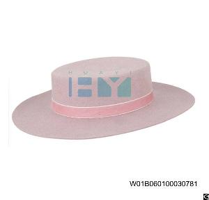 Wool Felt Boater Hat
