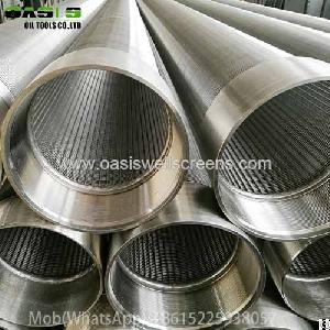 Continuous Slot Stainless Steel Wire Wrapped Water Well Screen Pipe