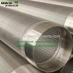 wire wrapped screen mesh stainless steel strainer industrial pipe manufacture