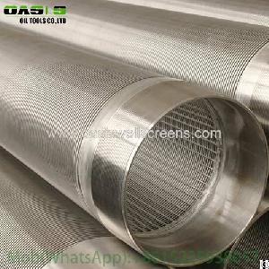 Continuous Slot Stainless Steel Wedge Wire Wrapped Water Well Screen