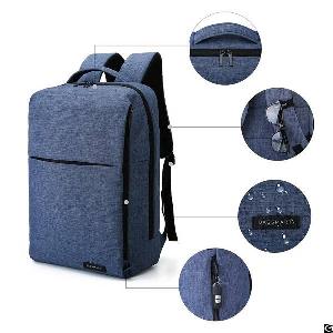 Business Laptop Backpack Slim Travel Notebook Tablets Bag For Men Women Fits 15.6 Inch