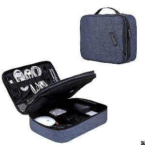 Double Layer Travel Universal Cable Organizer Cases Electronics Accessories Bag