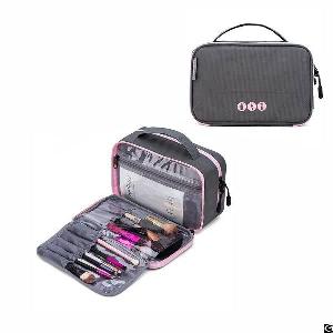 Double-layer Travel Toiletry Bag Portable Makeup Cosmetic Bag Travel Kit Organizer