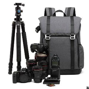 dslr camera backpack padded dividers 15 6 laptop compartment accessory storage