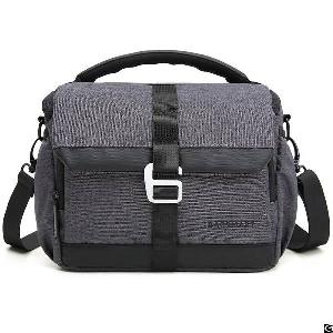 Dslr Camera Compact Gadget Bag With Adjustable Compartment Shoulder Strap For Canon Nikon And More