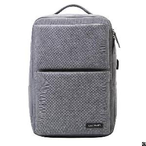 Laptop Backpack Business Bags With Usb Charging Port Anti-theft Water Resistant Polyester