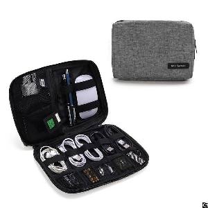 travel electronics cable organizer bag hard drives cables charger