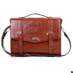 vintage ladies cambridge backpack faux leather briefcase shoulder laptop messenger satchel bag