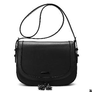 Women Saddle Bag Purses Crossbody Shoulder Bag With Flap Top And Tassel Satchel