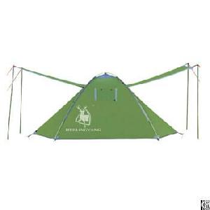 3-4 Man Double Layer Automatic Speed-open Pop Up Tent H15