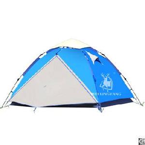 layer waterproof pop up tent h05