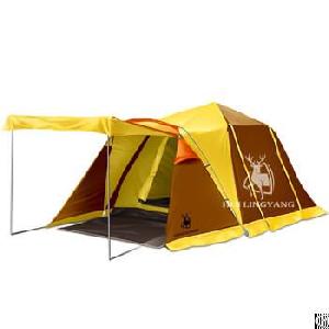 One Bedroom Double Layer Camping Tent For Four People H30