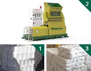 eps epe psp epp xps melting machine greenmax mars