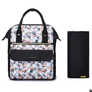 Baby Diaper Backpack Travel Nappy Tote Bag Roomy Changing Pad