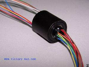 Micro Slip Ring With 7, 15 Or 20 Mm Through-bore In The Center Of The Shaft