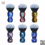 dishi men 24mm synthetic hair beard brush resin handle