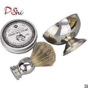 Dishi New Style Metal Brush Soap Shaving Bowl Oem