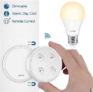 dimmable a19 e26 led light bulb wireless remote controller dim 3 changing 10w