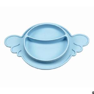 angel wings kid eating silicone dinner dishes plates