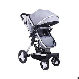 Linen Fabric Baby Stroller Pram Carriage