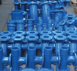 as2280 ductile iron tee socket flange spigot