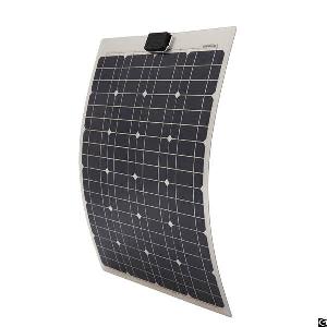 40w Semi-flexible Monocrystalline Solar Panel For 12v Battery Charging On Boats, Rvs