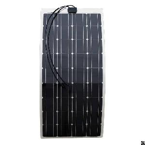 Semi-flexible 100 Watt 12v Solar Panel With High-efficiency Monocrystalline Solar Cell