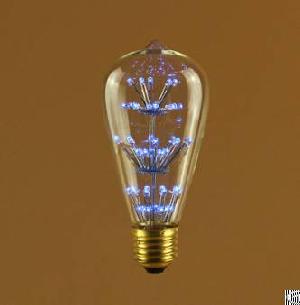 awt64 vintage light led fireworks bulb