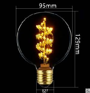 g95 95mm spiral led fireworks bulb