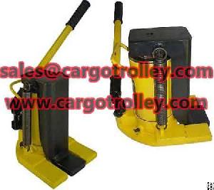 Claw Jack Applied On Moving Heavy Duty Loads